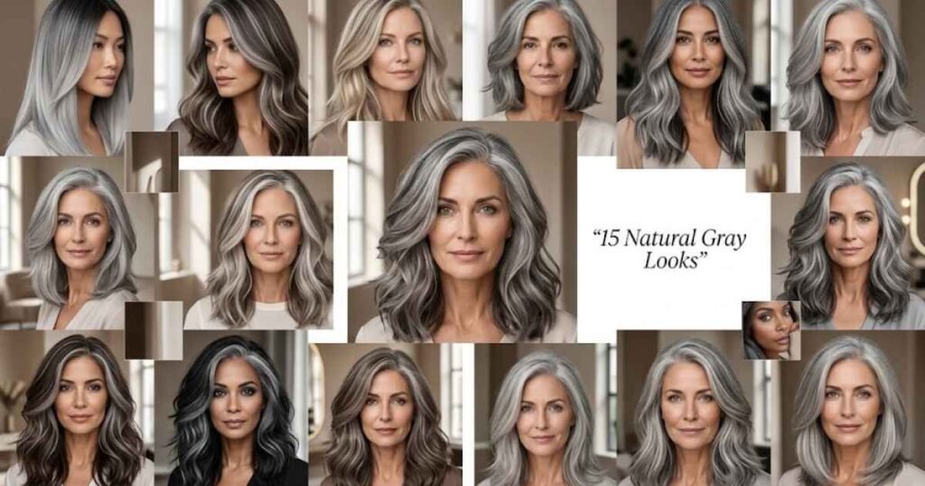 15 Stunning Grey Blending Hair Styles for a Natural Look