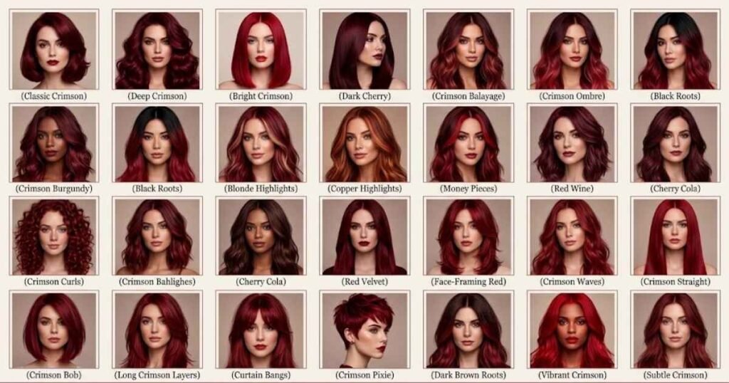 25 Stunning Crimson Red Hair Color Ideas