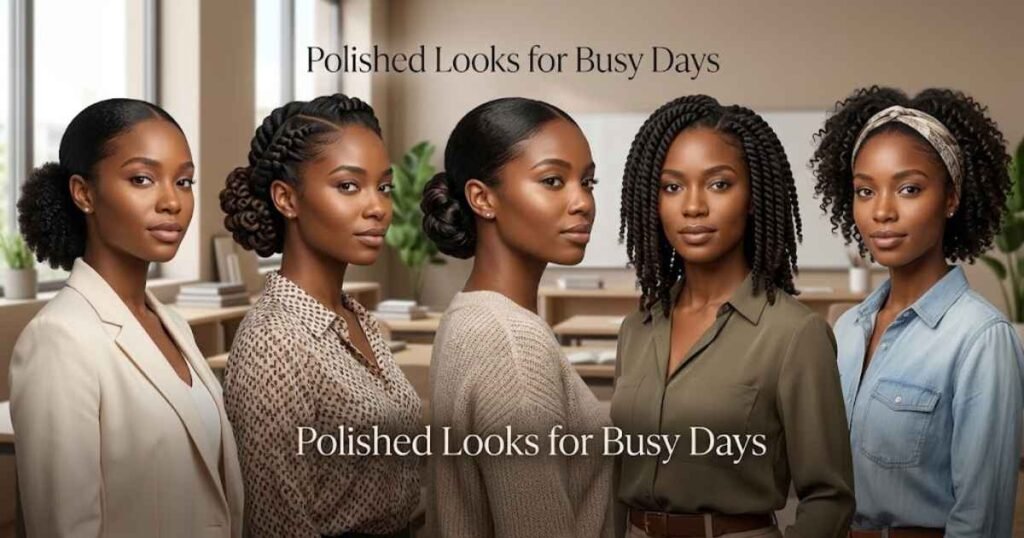 5. Easy Natural Hairstyles for Work and School