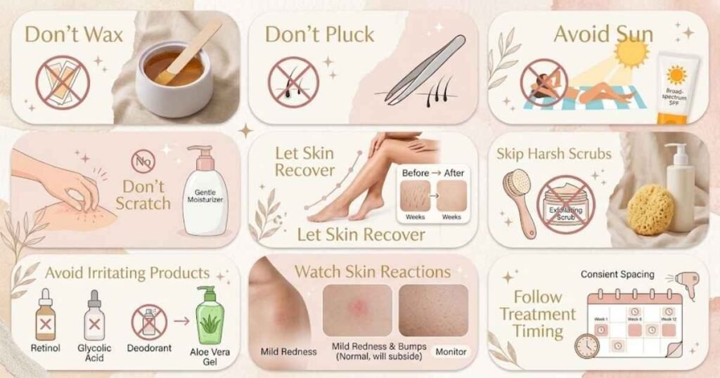 Avoid Common Mistakes After Laser Hair Removal