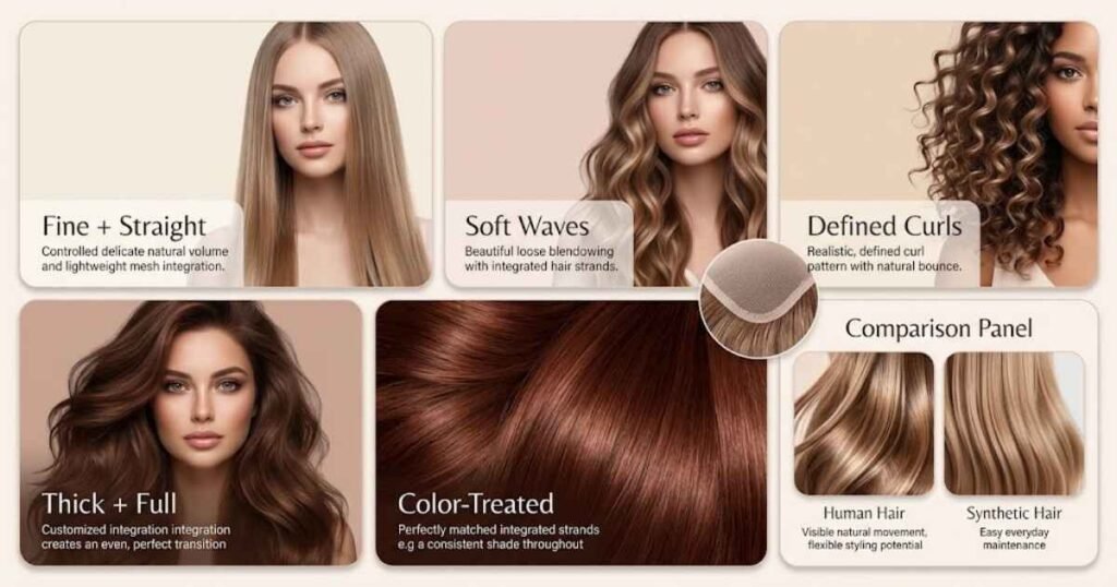 Best Hair Types for Mesh Integration Systems