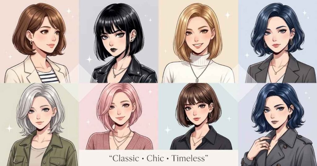 Classic Short Bob Anime Hairstyles