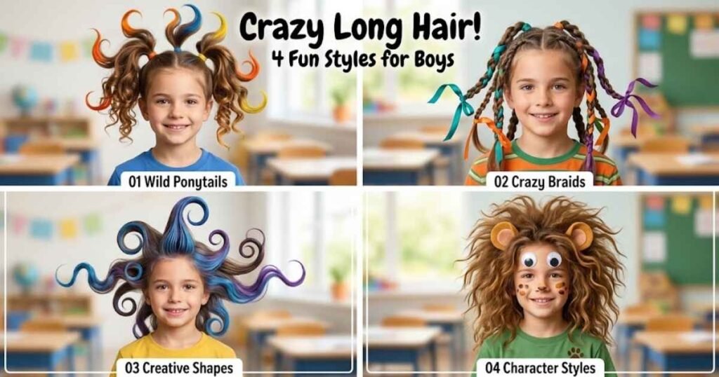 Crazy Hair Day Ideas for Boys With Long Hair