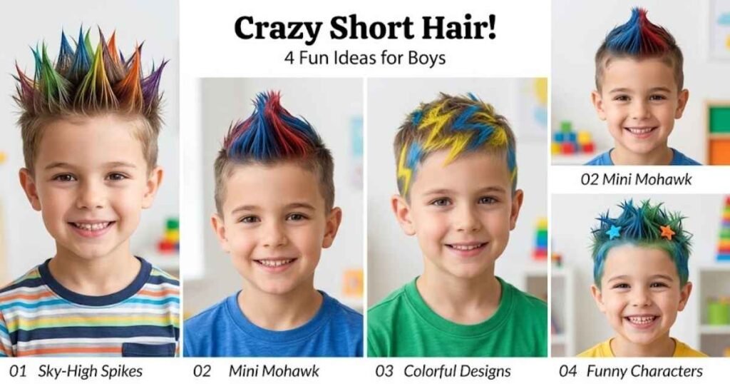 Crazy Hair Day Ideas for Boys With Short Hair