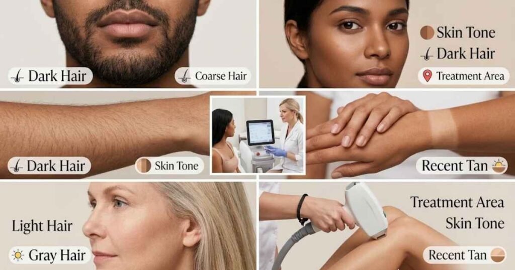 Does Hair Color and Skin Tone Affect Treatment Sessions