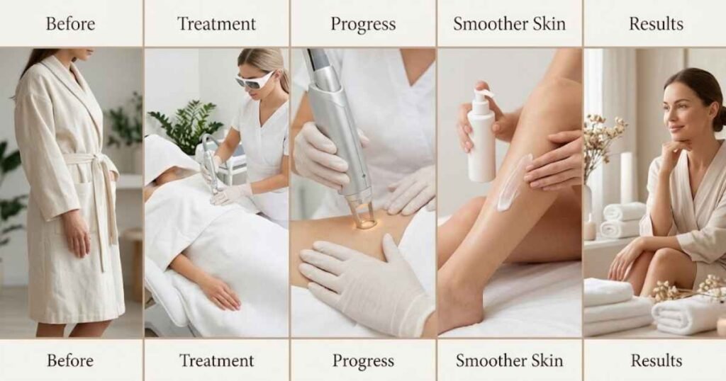 Full Brazilian Laser Hair Removal Before and After: Common Changes