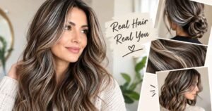 Grey Blending Brown Hair