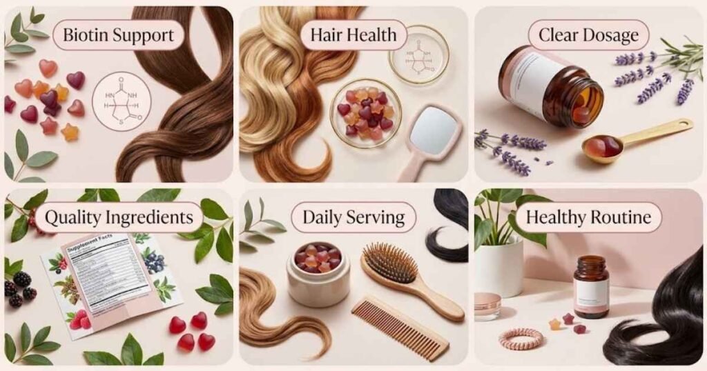 How Biotin in Gummy Hair Supports Hair Health