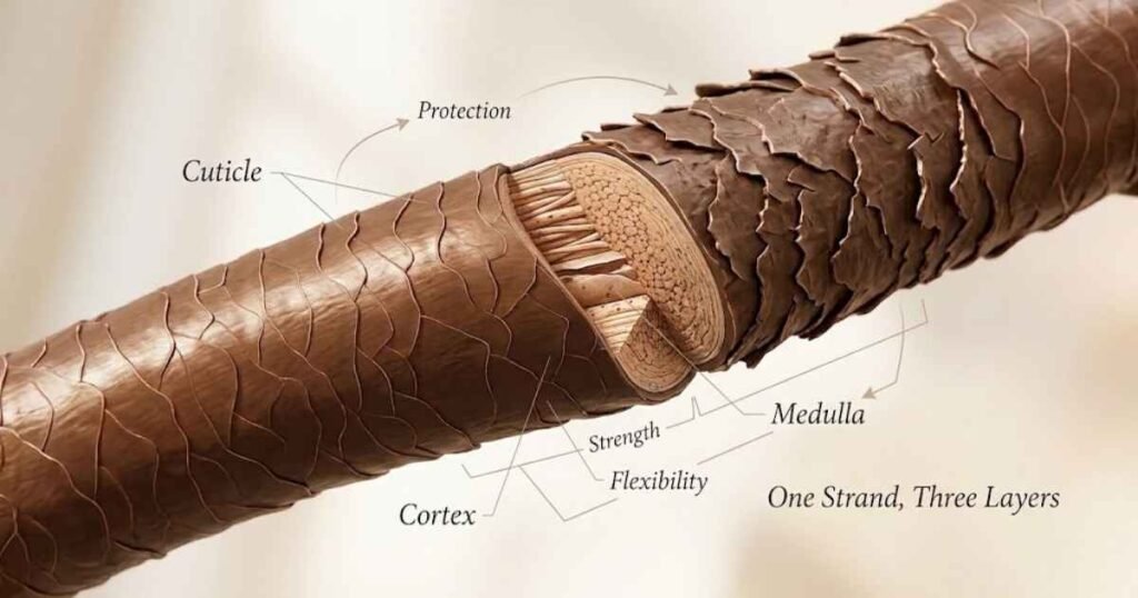 How Each Hair Shaft Layer Works Together