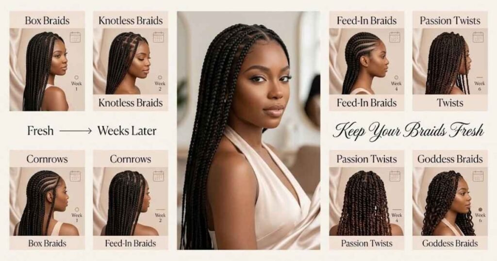 How Long Do Braids Last After Leaving Nadine’s Hair Braiding?