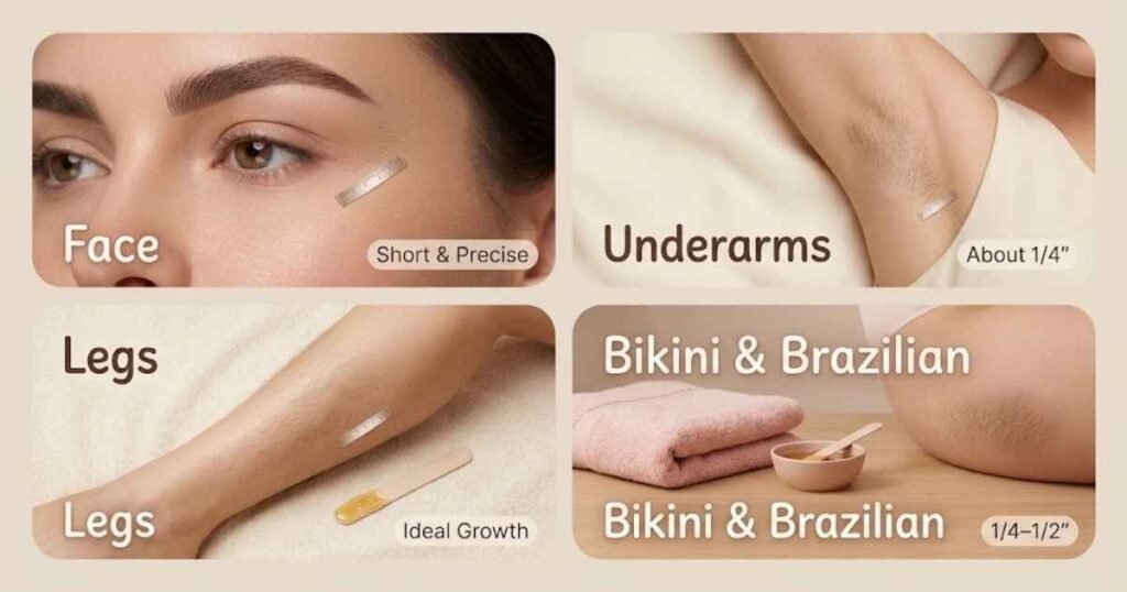 How Long Should Hair Be for Different Waxing Areas?