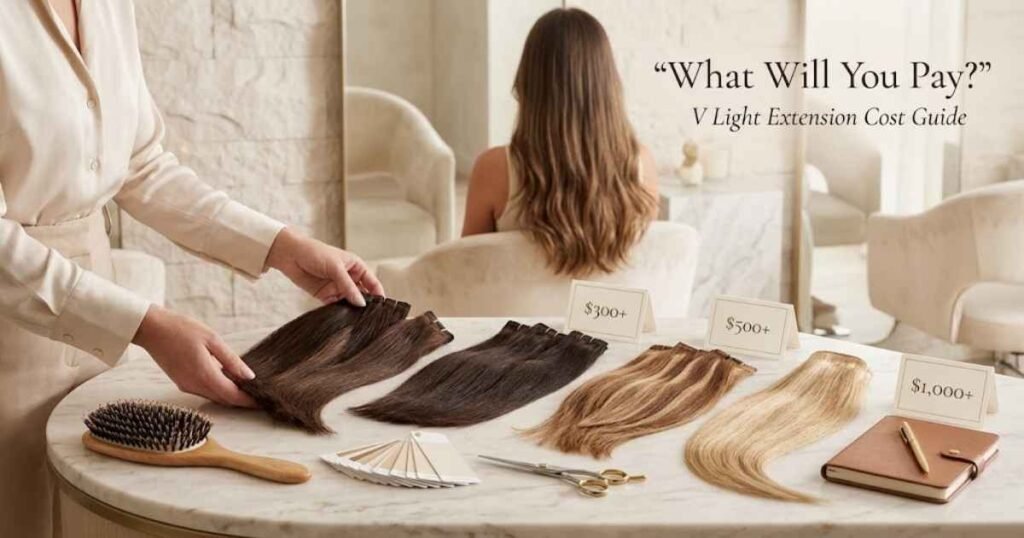 How Much Do V Light Hair Extensions Cost in the USA?