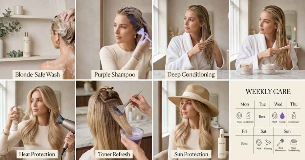 How to Maintain Old Money Blonde Hair at Home