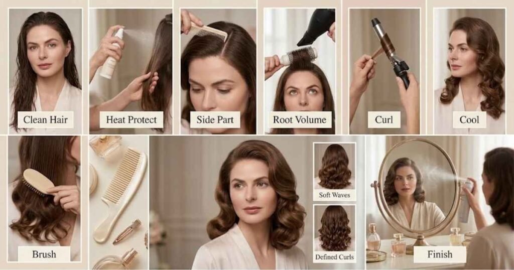 How to Recreate Ingrid Bergman Hair at Home