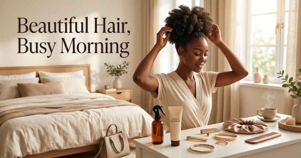 How to Style Natural Hair Quickly on Busy Mornings