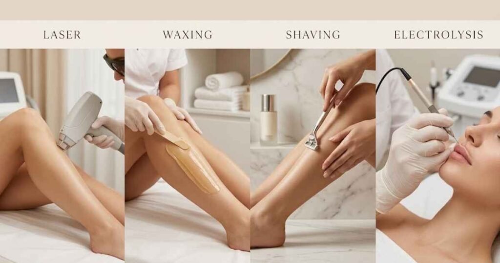 Laser Hair Removal vs. Waxing, Shaving, and Electrolysis
