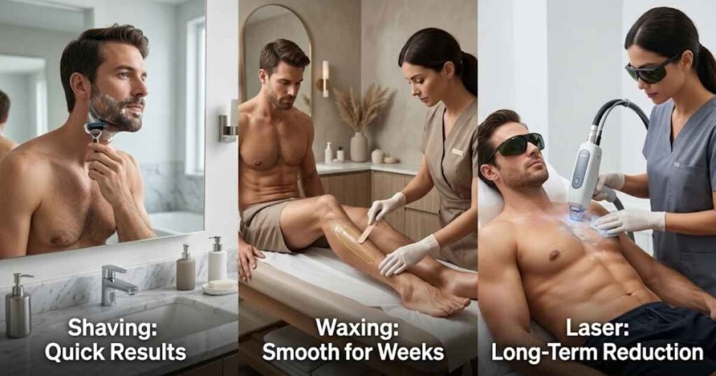 Laser Hair Removal vs. Waxing and Shaving for Men