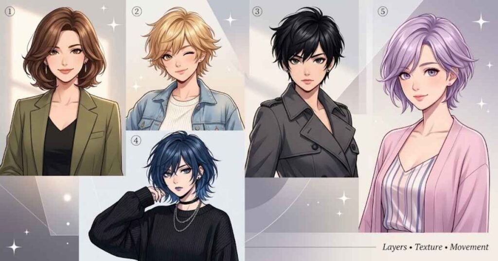 Short Hair Anime Characters With Layered Cuts