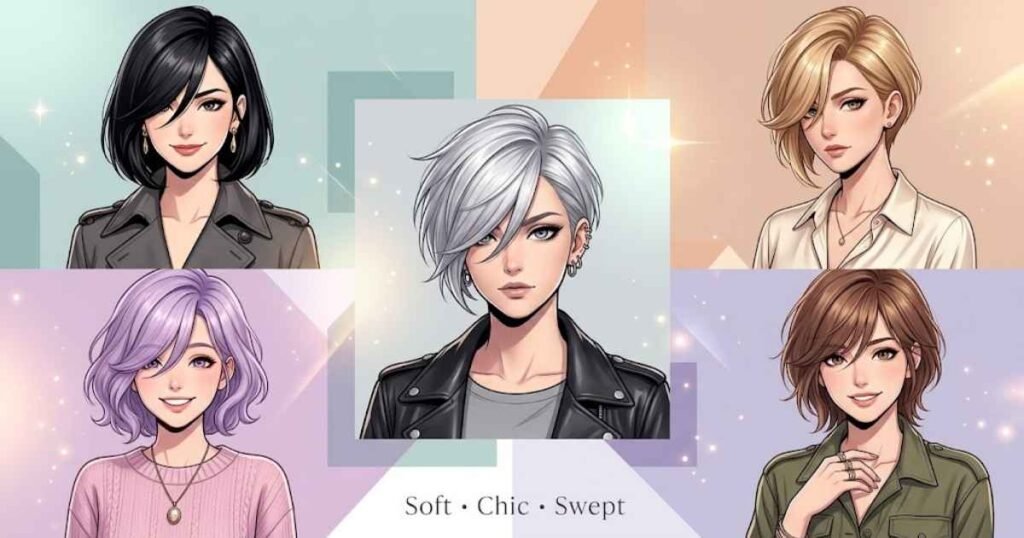 Short Hair Anime Characters With Side-Swept Bangs