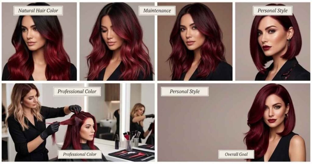Tips for Choosing the Perfect Crimson Hair Shade