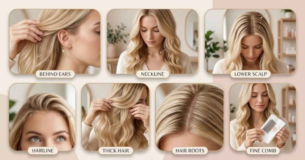 Where Should You Check First During a Blonde Hair Inspection?