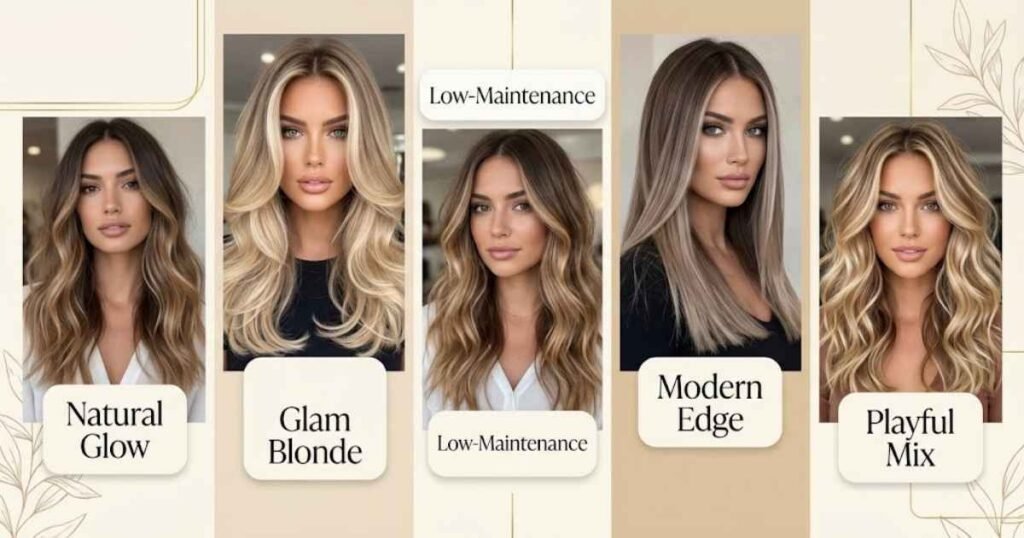 Brown Hair Blonde Balayage for Different Personal Styles