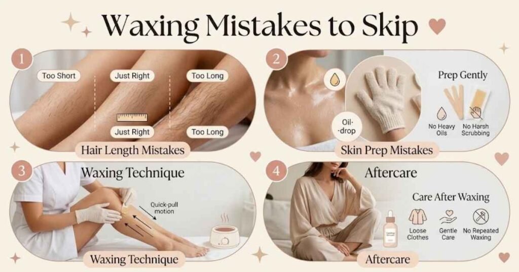 Common Hair Waxing Mistakes to Avoid