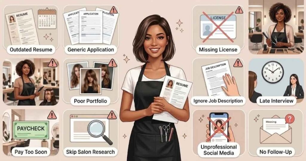 Common Mistakes to Avoid When Applying for Salon Jobs