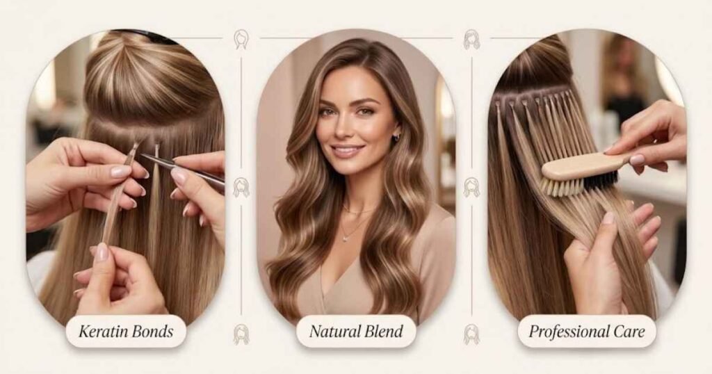 How Do Keratin and Fusion Hair Extensions Work?